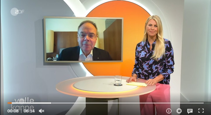 Live im ZDF bei „Volle Kanne" im ZDF